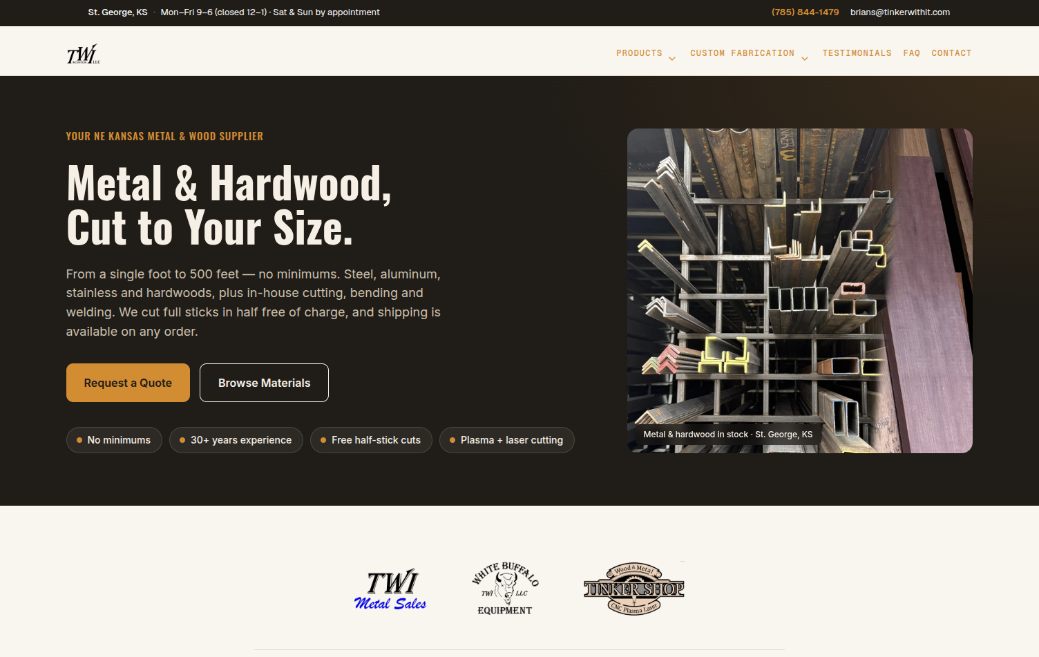 Tinker With It Metal & Hardwoods